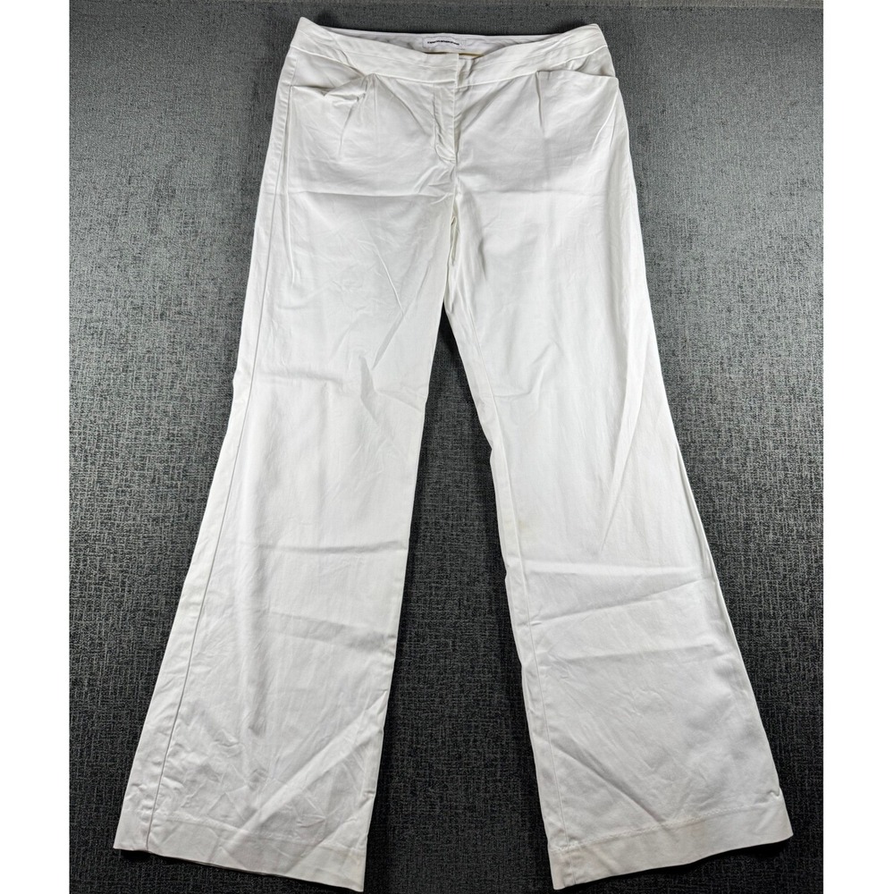 Express Design Studio Editor Pants Womens 10 White Wide Leg Professional Pants